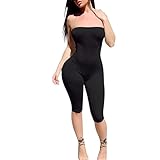 WuyiMC Women Elegant Sportwear Bodycon Off Shoulder Sleeveless Playsuit Clubwear 4 Colors