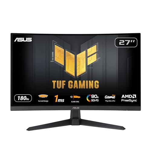 ASUS TUF Gaming VG27VQ3B 27 Zoll 180Hz FHD Curved Gaming Monitor