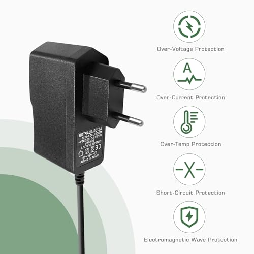 KSIBNW Universal Adapter Transformer DC 12V 1A 12W EU Power Supply AC 100-240V 50/60Hz Power Adapter Transformer Charger Connector Jack 5.5-2.5mm for LED Strip
