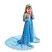 Butterfly Craze Snow Queen Princess Dress and Accessory Set for Children's Dress-Up and Pretend Play, Including Crown, Necklace, Earrings, Gloves, and Wand, Rule the Winter Kingdom in Style, 3-4yrs