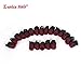 3 Packs Eunice Hair Synthetic Kenzie Curl Crochet Braids Short Crochet Braiding Bouncy Twist Spiral Curls Jamaican Bounce Twist Hair Extensions 20 Strands/Pack(10 inch kenzie, ombre burgundy)
