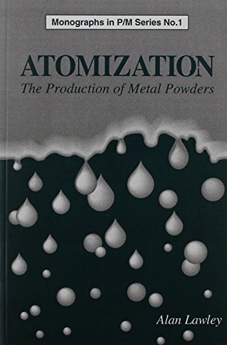 Atomization: The Production of Metal Powders (Monographs in P/M Series, No. 1)