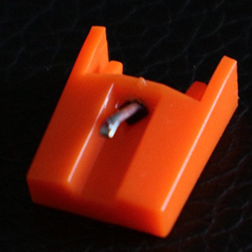 Diamond Stylus Ceramic Moving Magnet Replacement Needle Stylus for IONTurntable record players (Orange)