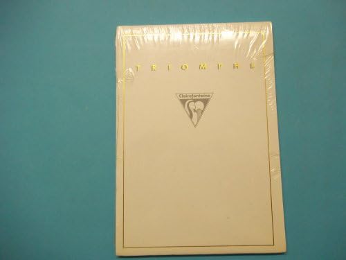 Clairefontaine Ref 6/124 Triomphe Correspondence Ruled 148 x 210 Velin Blanc / White 90g Travers Ligne / Lined
