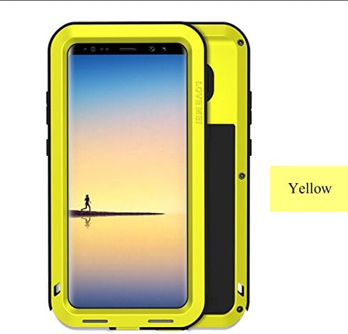 Samsung Galaxy Note 8 Case, Newest Aluminum Extreme Shockproof Weather Dust/Dirt Proof Resistant Case With Military Heavy Duty Armor Case LOVEMEI Shell For Samsung Galaxy Note 8(Yellow)