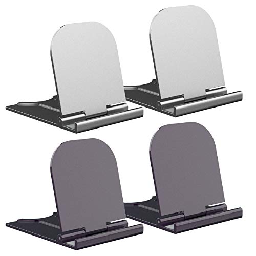 Cell Phone Stand 4 Pack Phone Holder Adjustable Foldable Tablet Stand Compatible with iPhone 11/11 Pro/11 Pro Max/Xs MAX/XR/XS/X Galaxy S10/S9/S9 Plus/Note 9 Google Pixel and More