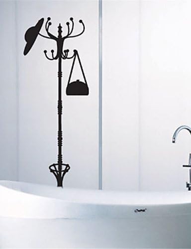 BL@ Fashion Hat Coat Stand PVC Wall Stickers