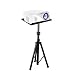 Pyle Audio Mobile DJ PA Speaker Stands, Laptop Stand,  Multifunction Stand, Adjustable Tripod Laptop Projector Stand, 30" to 55", Good For Stage or Studio (PLPTS7), Black primary
