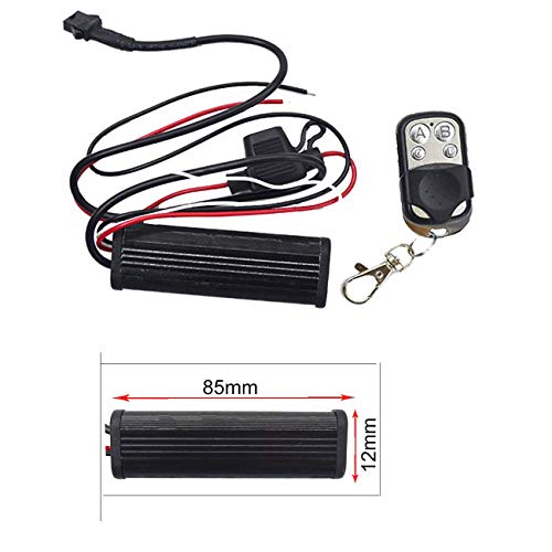 NBWDY 6Pcs Led Light Kits Multi-Color Wireless Remote Control Motorcycle Atmosphere Lamp RGB Flexible Strips Ground Effect Light for Motorcycle