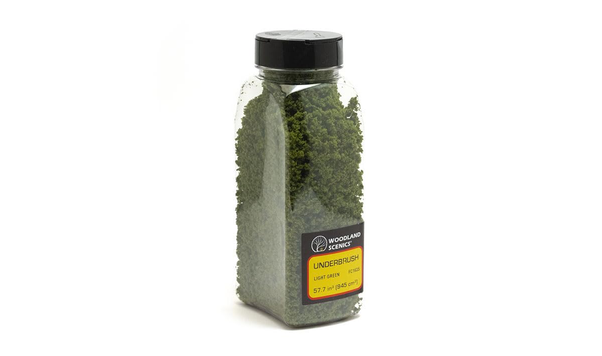 Woodland Scenics FC1635 Light Green Underbrush Scenic Brush Foliage Flock