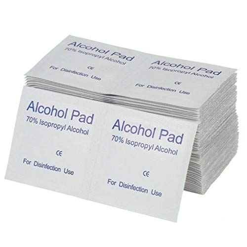 Topker 100PCS/Set Portable Alcohol Swabs Pads Wipes Antiseptic Cleanser Cleaning Sterilization First Aid Home Makeup
