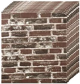 3d壁紙 レンガ調ウォールステッカー レンガ調 3dクッション壁紙軽量レンガ 壁紙 自己粘着 防水 Zw 355 3 100個