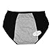 Women Menstrual Period Protective Panties Leakproof Brief Postpartum Bleeding Underwear(pack of 3) (3Black, L)
