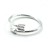 Changeshopping(TM) Lady Girl Attractive Alloy Double Arrow Ring Finger Rings Xmas Gift