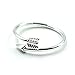 Changeshopping(TM) Lady Girl Attractive Alloy Double Arrow Ring Finger Rings Xmas Gift