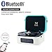 Record Player Bluetooth, MPK Turntable Record Player with 2 Built-in Stereo Speaker, Turntable 2-Speed Vinyl Record Player , for 7/10/12inch Vinyl Records, Equipped RCA, Suitcase Design（White）thumb 2