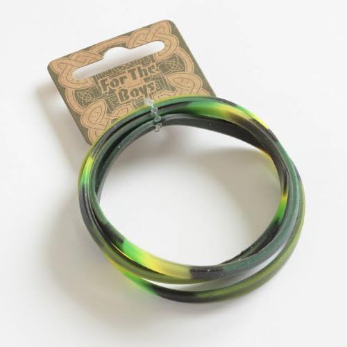 2 X Boys Camouflage Rubber Bracelets (Set of 4)