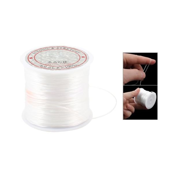 Gleader-White-Elastic-Stretchy-Crystal-Line-Jewelry-Beading-Thread-Spool-120-Meters Gleader-White-Elastic-Stretchy-Crystal-Line-Jewelry-Beading-Thread-Spool-120-Meters