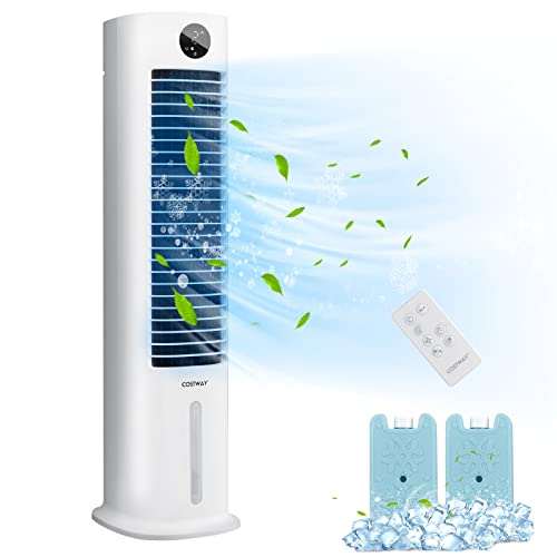 COSTWAY Evaporative Air Cooler, 42-Inch Height Portable Quiet