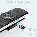 Bluetooth Car Speaker for Cell Phone, AGPTEK in Car Hands Free Wireless Car Kit with Visor Clip,3W Loud Speakerphone, Support Siri Assistant,Built-in TF Card Slot, Microphone