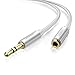 UGREEN 3.5mm Male to Female Extension Stereo Audio Extension Cable Adapter Gold Plated Compatible for iPhone, iPad or Smartphones, Tablets, Media Players