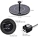 NANGOALA Water Fountains Solar Powered, Decorative Water Fountains for Garden, Patio And Lawn, 1.5W Outdoor Submersible Floating Solar Bird Bath Fountain Pump