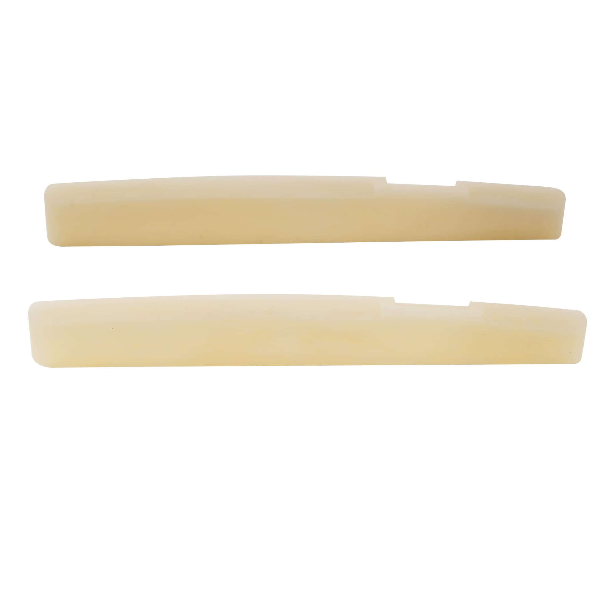 Musiclily Pro 71.12mm Compensated Acoustic Guitar Unbleached Bone Saddle for 6-String Taylor Style (Set of 2)