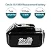 6000mAh BL1860B Replacement for Makita 18V Battery Lithium with LED Indicator Compatible with BL1850B BL1840B BL1830B BL1815B LXT-400-2 Pack