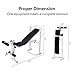 Bonnlo Adjustable Weight Bench, Multi-Function Workout Bench with Leg Extension and Leg Curl, Folding Incline Decline Heavy Duty Exercise Bench for Office, Home and Gym