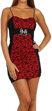 amazon red bodycon dress