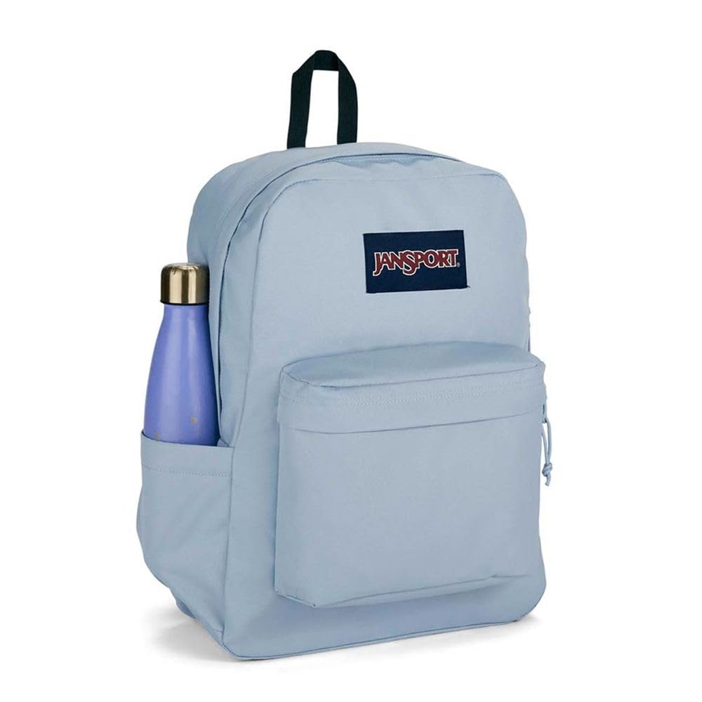 JanSport SuperBreak Plus Backpack with Padded 15-inch Laptop Sleeve and Integrated Bottle Pocket - Spacious and Durable Daypack for Work and Travel - Blue Dusk