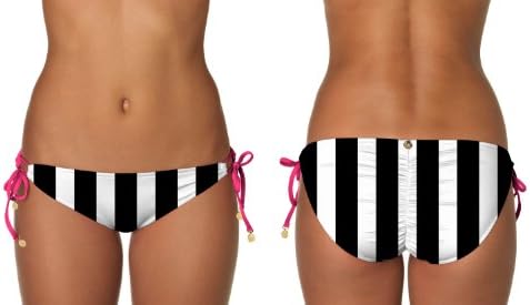 B.Swim Junior's MFNO-L53 Pucker-up Butter Cup Bikini Bottom,Misfit Noir,Large