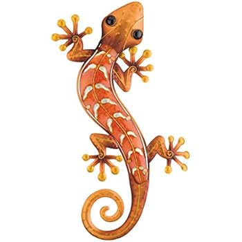 Regal Art & Gift Gecko Wall Decor, 18-Inch, Copper