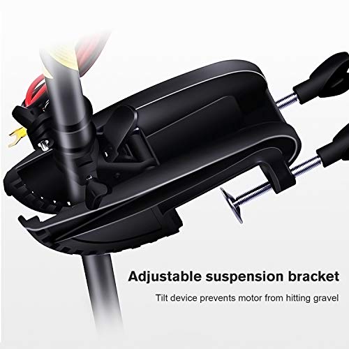 FULLWATT Trolling Motor 46/55 LBS Thrust Transom Mounted 8 Speed with