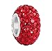 Sterling Silver Jan-Dec Birthstone Charm Beads Swarovski Crystal Elements fit All Charm Bracelets Women Girls Mother's Gifts