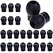 LOCOLO 24 Pieces Silicone Replacement Ear Tips, Snap Tight Soft-Sealing Ear-Tips, Black