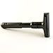 Strong Durable Heavy Brass Double Edge Saftey Razor - Polished Ebony