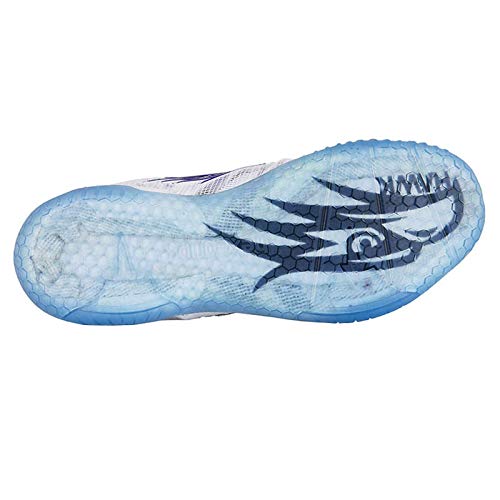 Salming Hawk Womens Indoor Court Shoe (White/Navy Blue) (10.5)