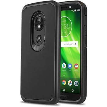 Phone Case For Motorola Moto E5 Xt1920dl Duotek Seriesblack Shockproof Cover Impact Resistantdefender For Moto E5 Tracfone Simple