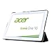 Acer Iconia One 10 B3-A20 case, Pasonomi® Ultra Slim Lightweight PU Leather Folio Case Stand Cover for Acer Iconia One 10 B3-A20 10-Inch Tablet (Black)