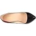 LOSLANDIFEN Women's Pionted Toe Double Color Pumps Slender Leather Stiletto High Heels Wedding Shoes