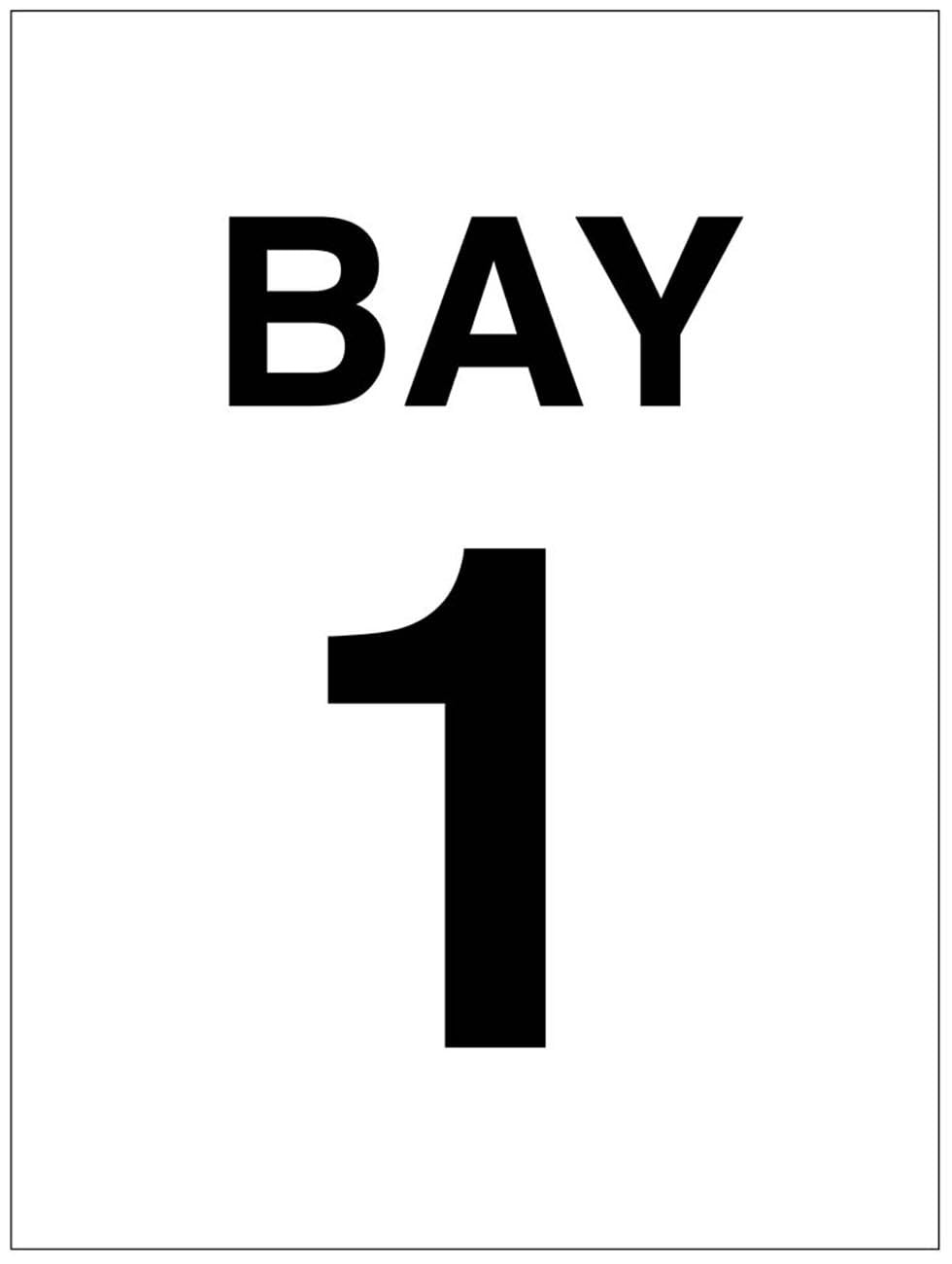 Bay 1 (semi rigid pvc safety sign)