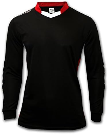ICHNOS adult size black soccer football padded goalkeeper shirt
