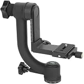 Aluminum Alloy Gimbal Tripod Head with 1/4" Quick Release Plate - 360&deg; Rotating Ball Head, Smooth Pan &amp; Tilt for DSLR, Live Streaming, Bird Watching, Outdoor Shooting Stabilizer, Camera Stabilizer
