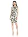 Anne Klein Women's Leather Cap Sleeve Dress