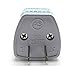 EU AU UK to USA Japan Canada Converter Travel Power Plug Adapter,4-Pack, (USA-2-Pin)