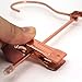 Koobay 10PS/LOT 14“ Shiny Metal Rose Copper Gold Clips Pants Hangers Trousers / Skirt Hang rack with Swivel Hook