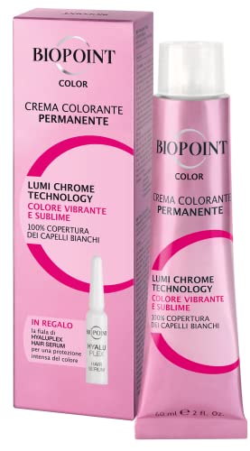 Biopoint Color Permanent Farbcreme 60 ml + 1 Ampulle Hyaluplex Hair Serum 3 ml - 6,4 Dunkelblond Roliert