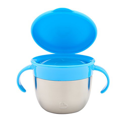 Munchkin Snack Plus Stainless SteelSnackCatcher, Blue