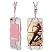 Gear Beast Cell Phone Lanyard - Universal Neck Phone Holder w/Card Pocket and Silicone Neck Strap - Compatible with Most Smartphones, Light Pink